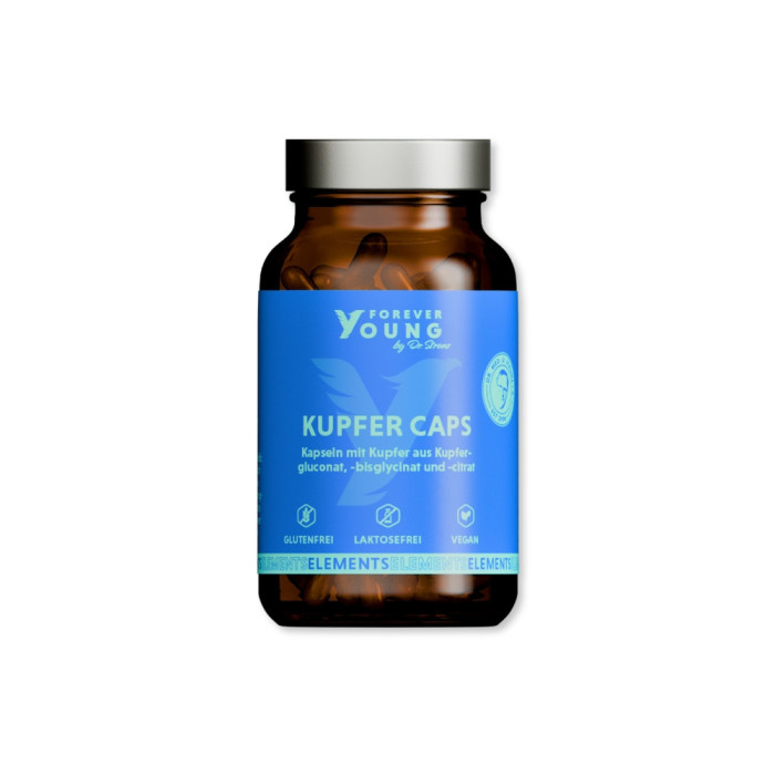 forever young Kupfer Caps