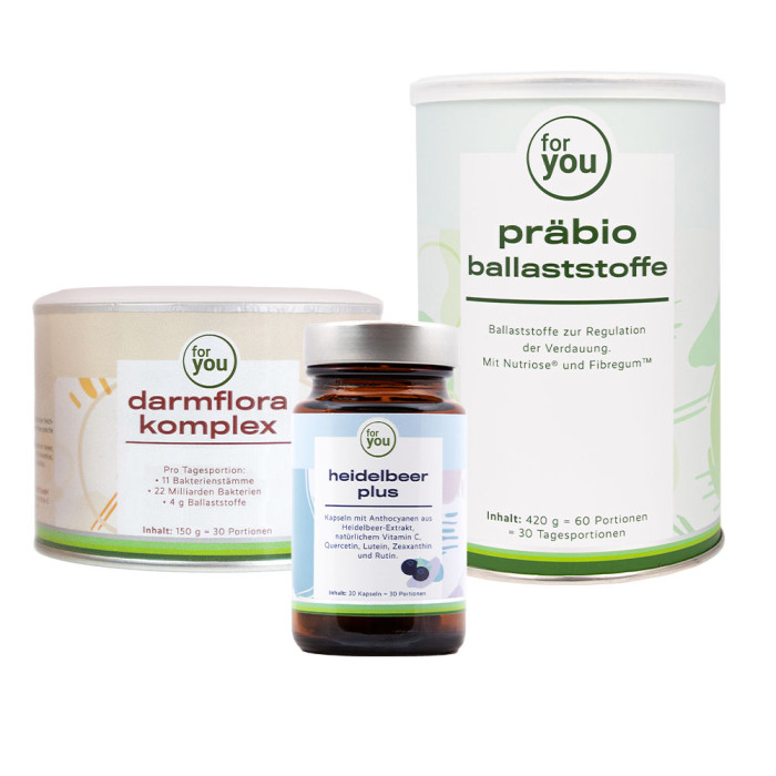 Sparset: darmflora komplex & heidelbeer plus & präbio ballaststoffe