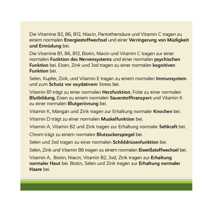 Kapseln mit natürlichen Multivitaminen
