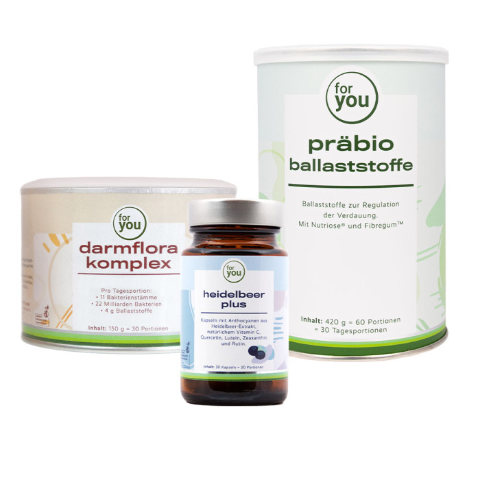 Sparset: darmflora komplex & heidelbeer plus & präbio ballaststoffe