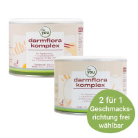 2 für 1: 1x darmflora komplex Neutral & 1x darmflora komplex Maracuja