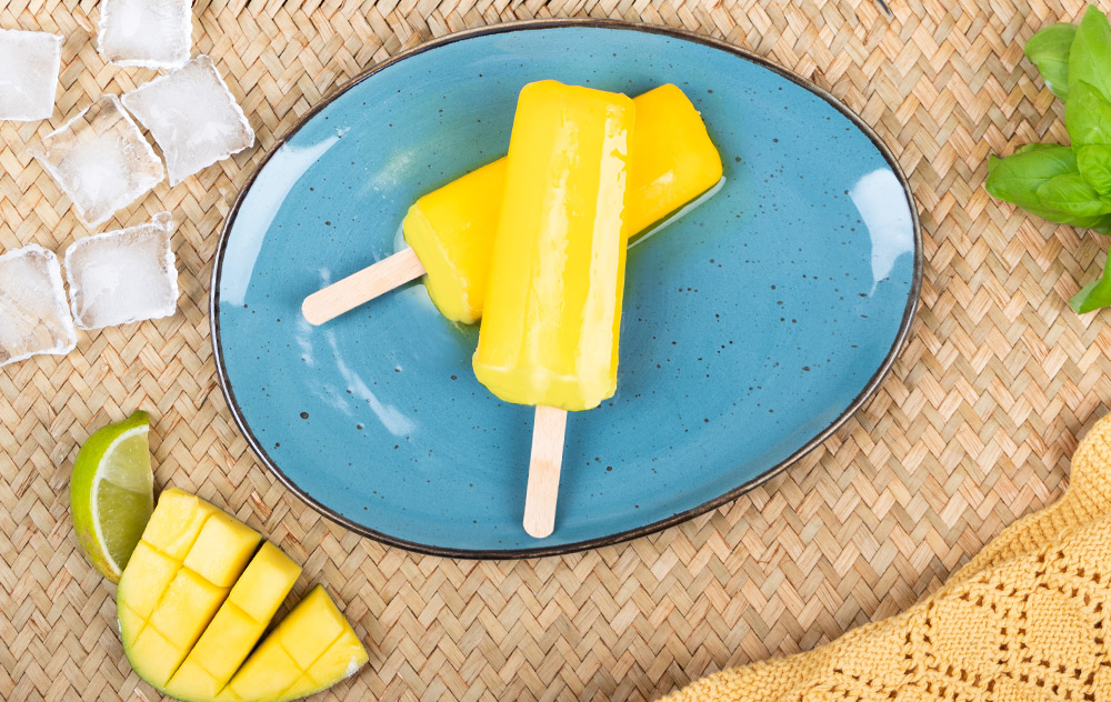 for you Rezept: Clear Whey Mango Eis