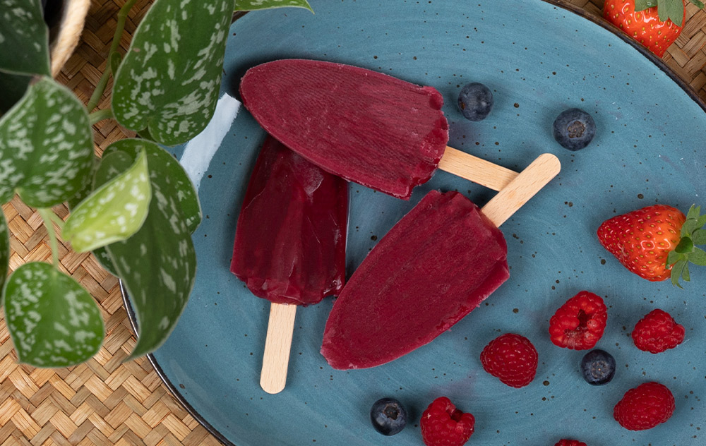 for you Rezept: Clear Whey Waldfrucht Eis