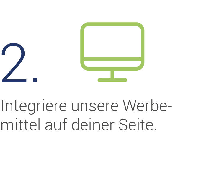 Schritt 2 - Einbinden der Werbemittel