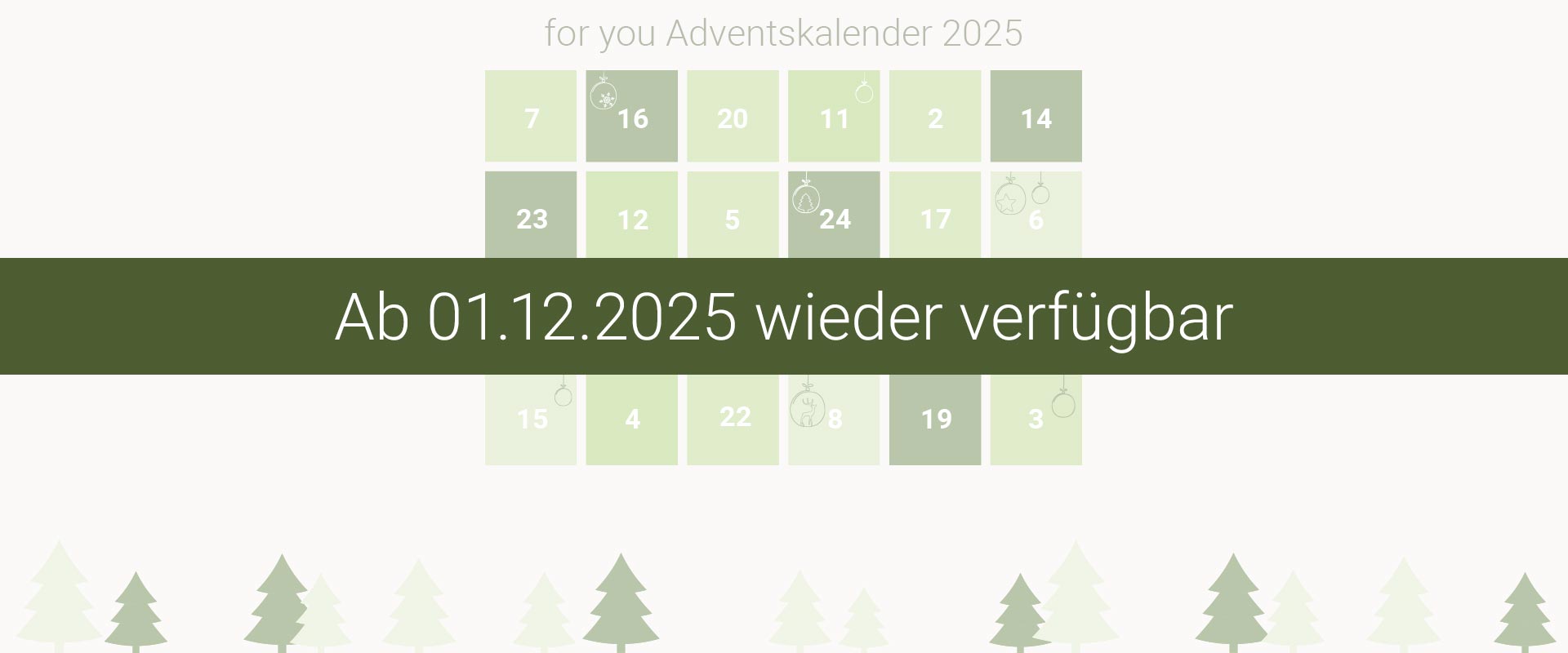 Online-Adventskalender 2025 - bald verfügbar