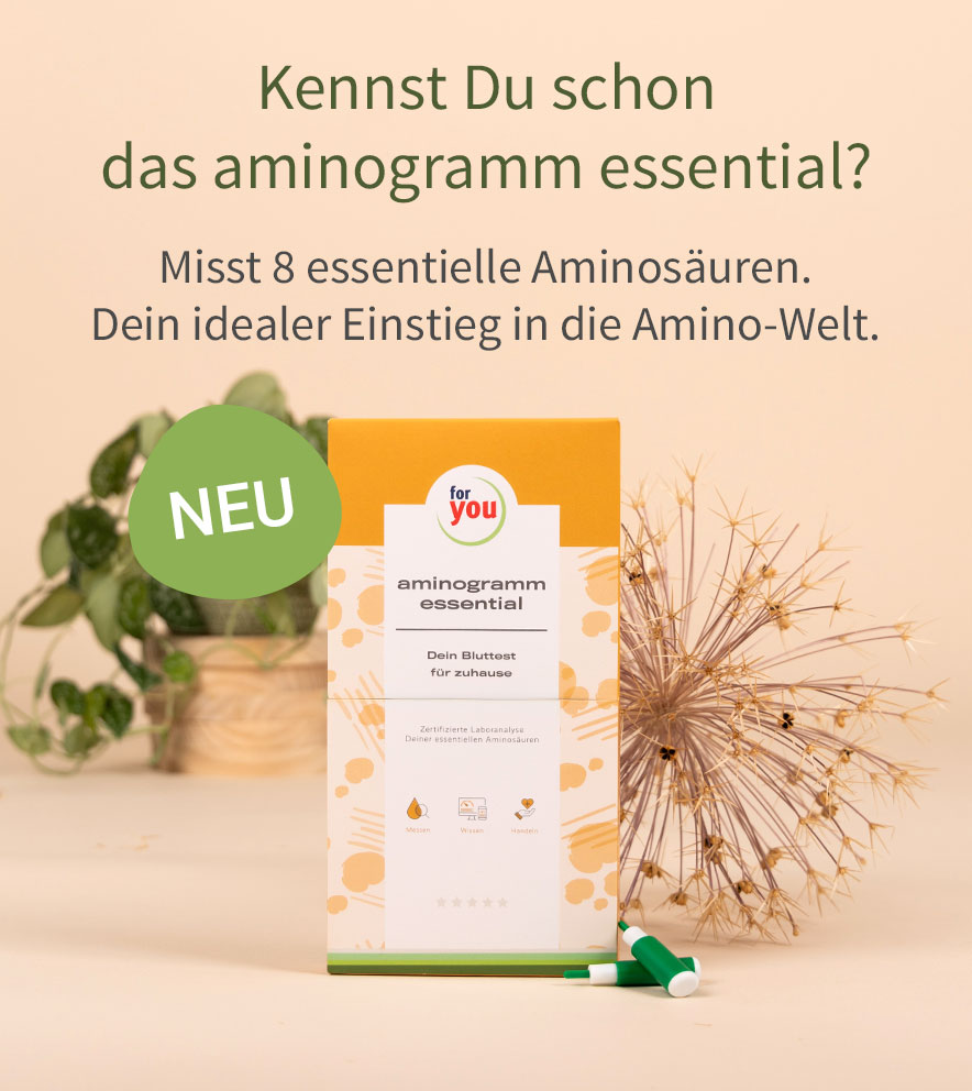 Werbebanner Aminogramm Essential