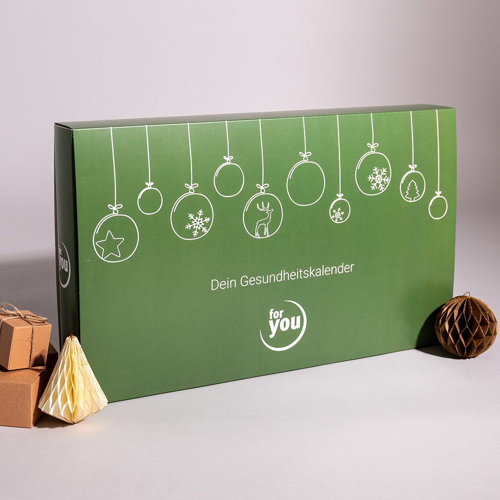Schaubild: Gesunder Adventskalender von for you