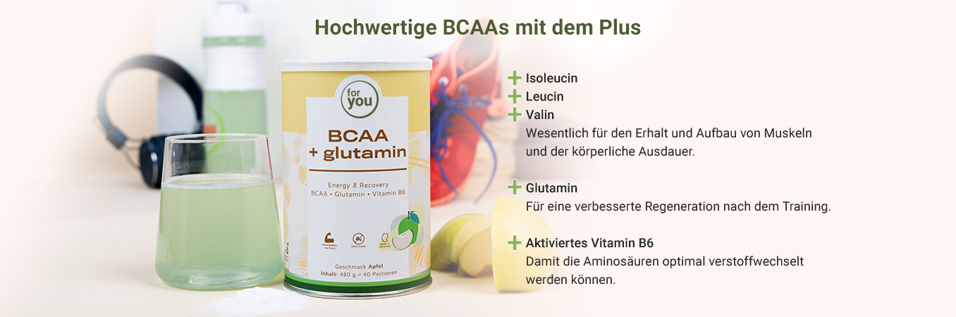 BCAA Glutamin - Apfel Geschmack