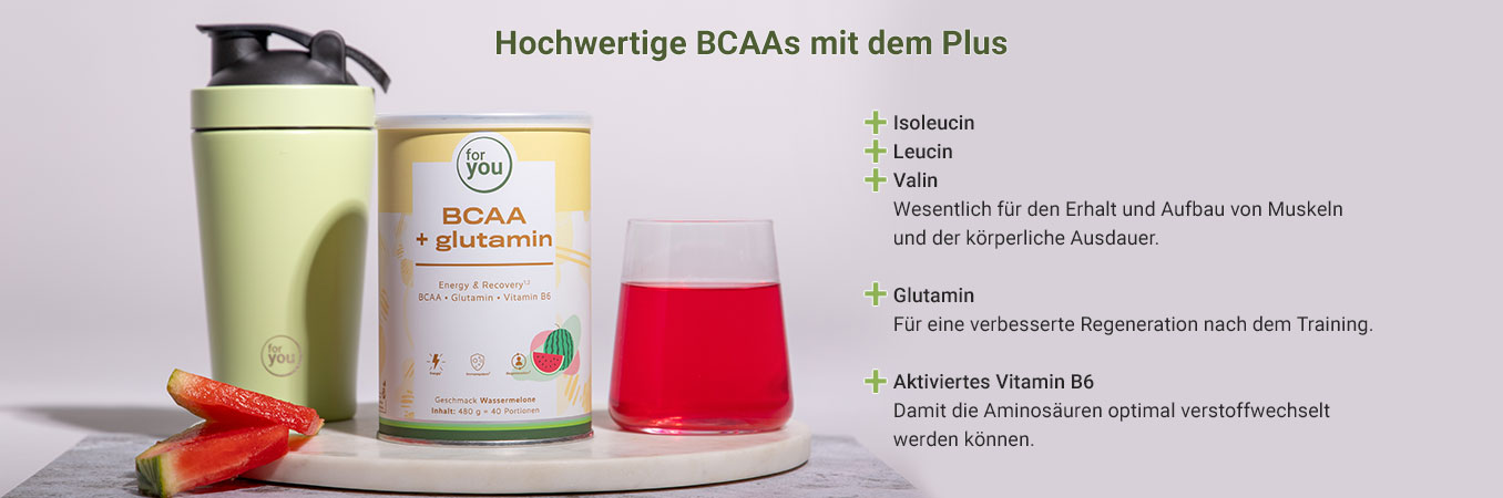 BCAA Pulver Eigenschaften Infografik: BCAA Pulver Eigenschaften - Wassermelone Geschmack