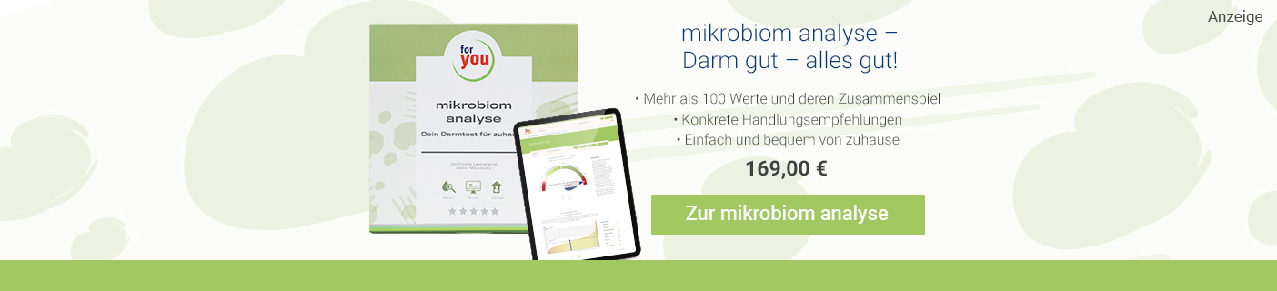 Infografik: for you mikrobiom analyse