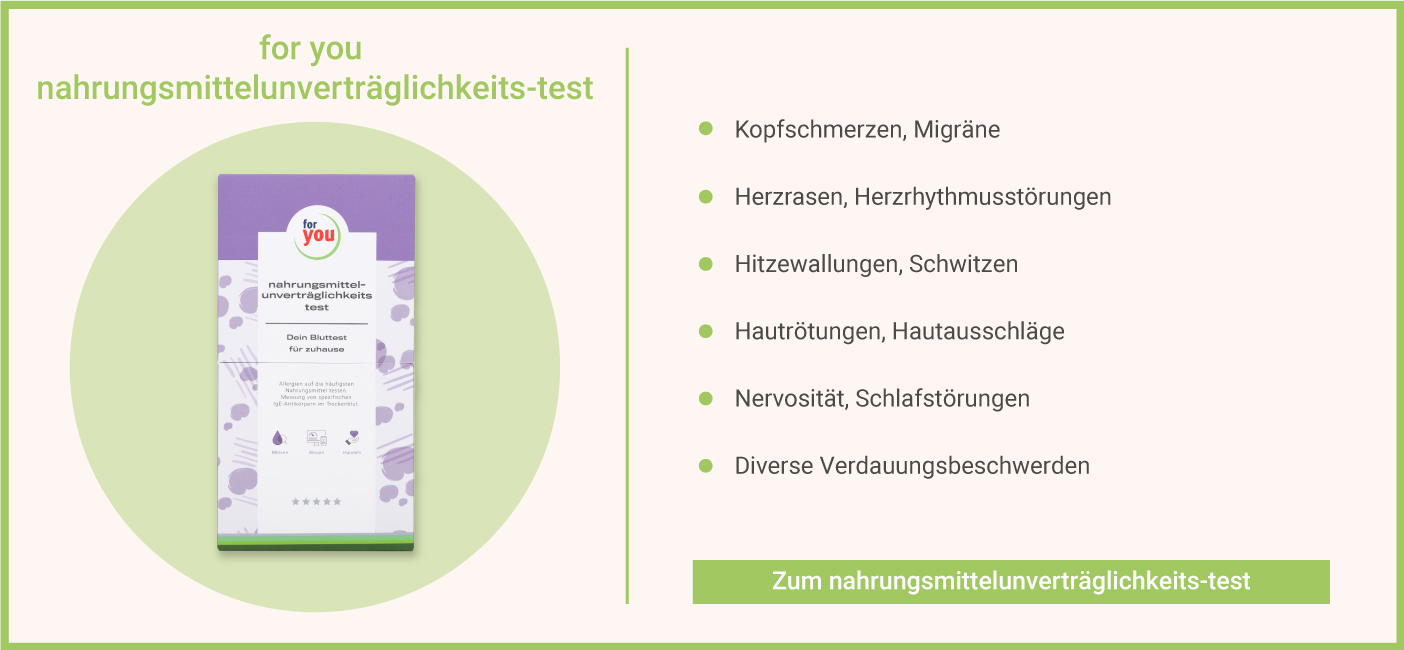 Nahrungsmittelunverträglichkeits Test - Beschwerden