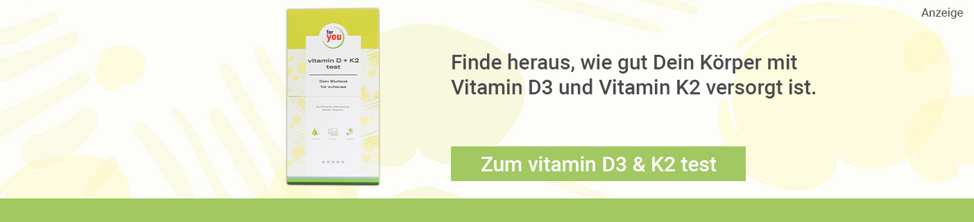 Infografik: for you vitamin D3 & K2 tests