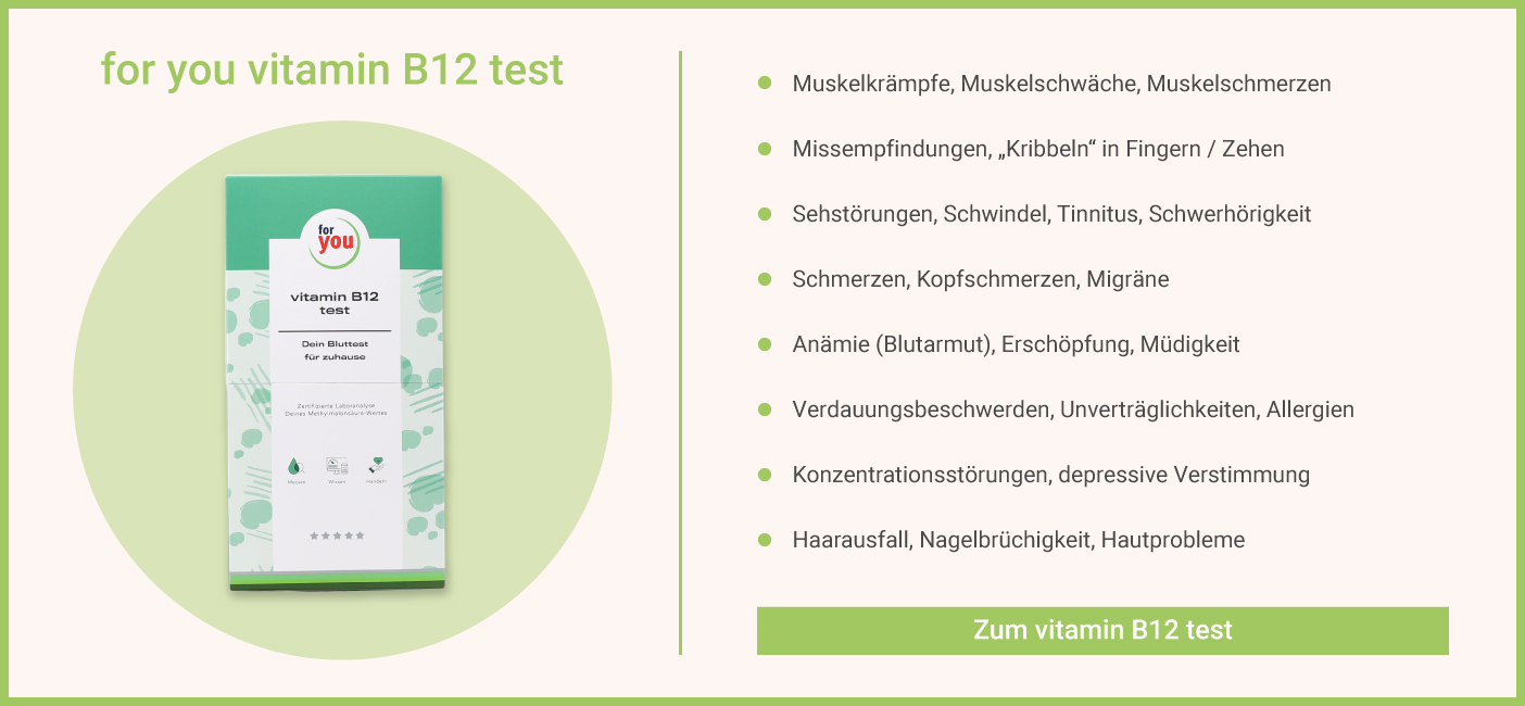 Vitamin B12 Test - Beschwerden