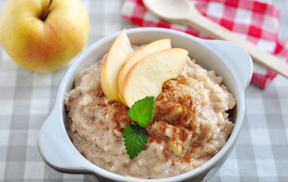 Hirsebrei mit Apfel und Zimt Hirsebrei mit Apfel und Zimt