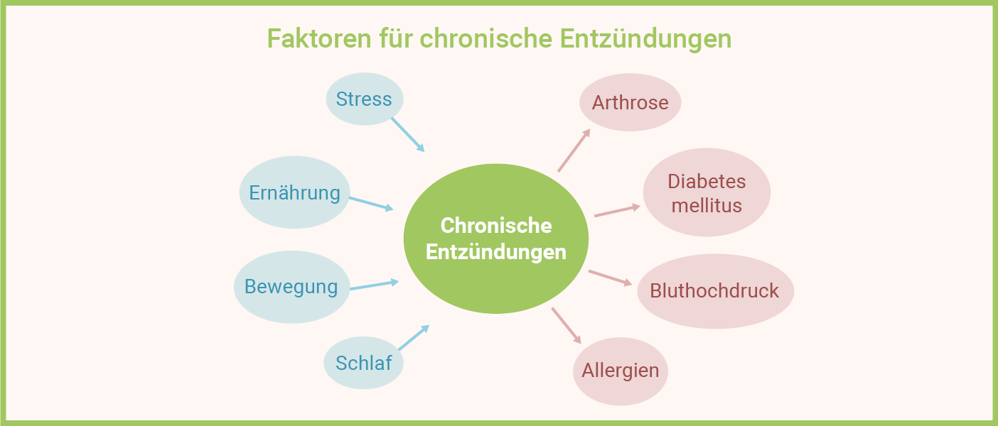 Infografik: Chronische Entzündungen Faktoren