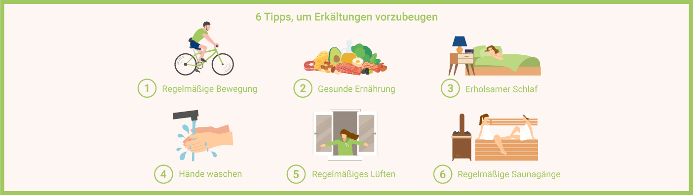 6 Tipps, um Erkältungen vorzubeugen 6 Tipps, um Erkältungen vorzubeugen