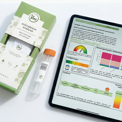Mikrobiomanalyse als Schaubild
