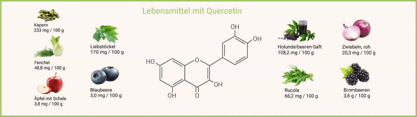 Quercetin Wirkung - Quercetin Lebensmittel