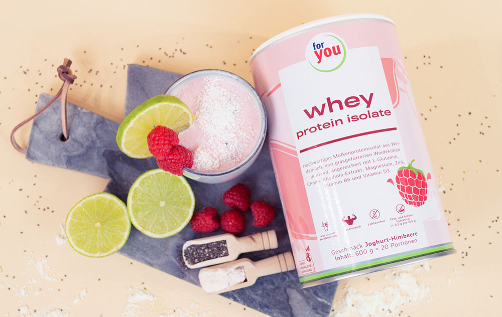 Whey Protein Rezept: Cremiger Himbeer-Frühstücks-Smoothie