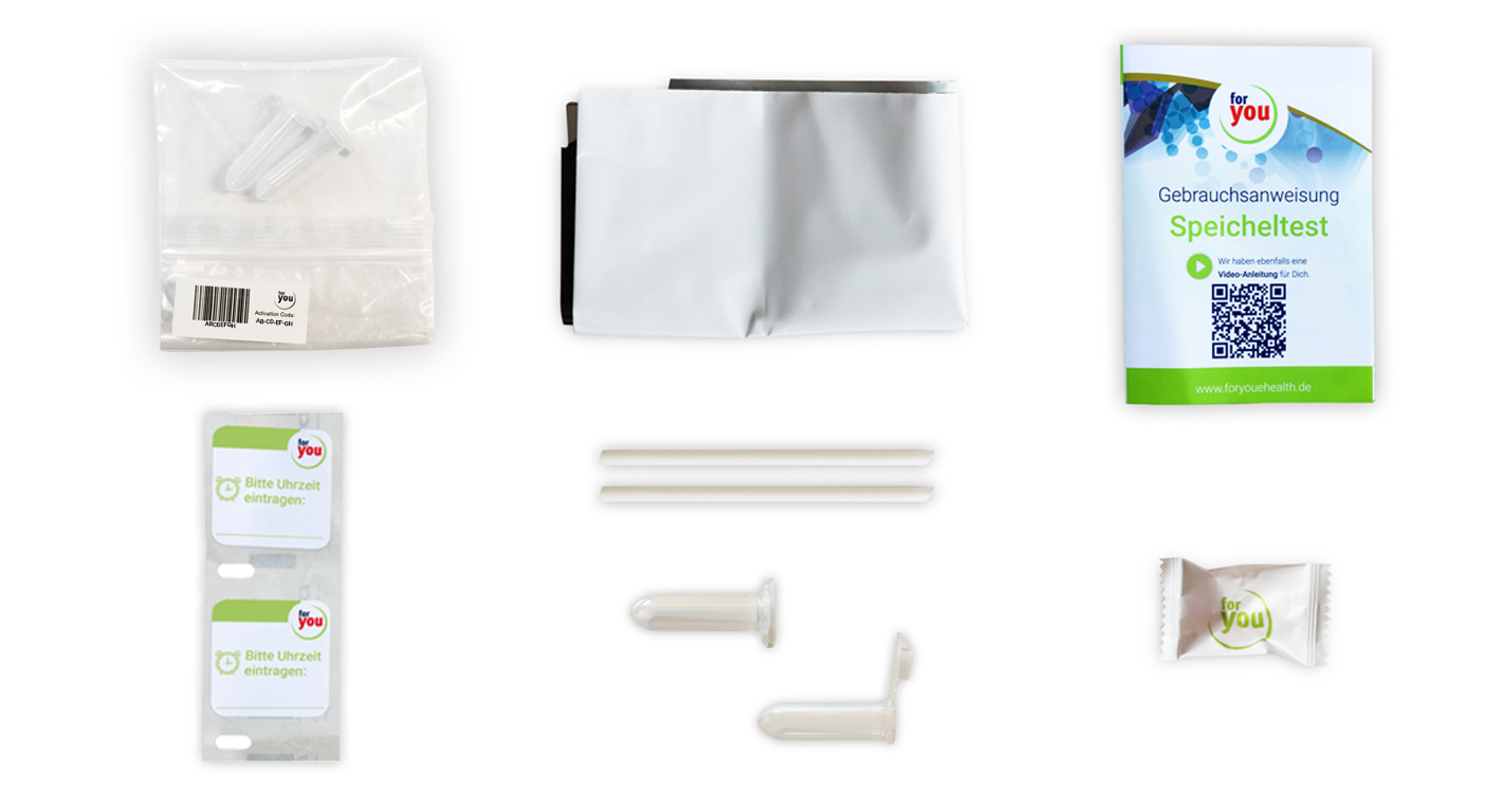 sleep well test Speicheltest für zuhause Misst Cortisol & Melatonin