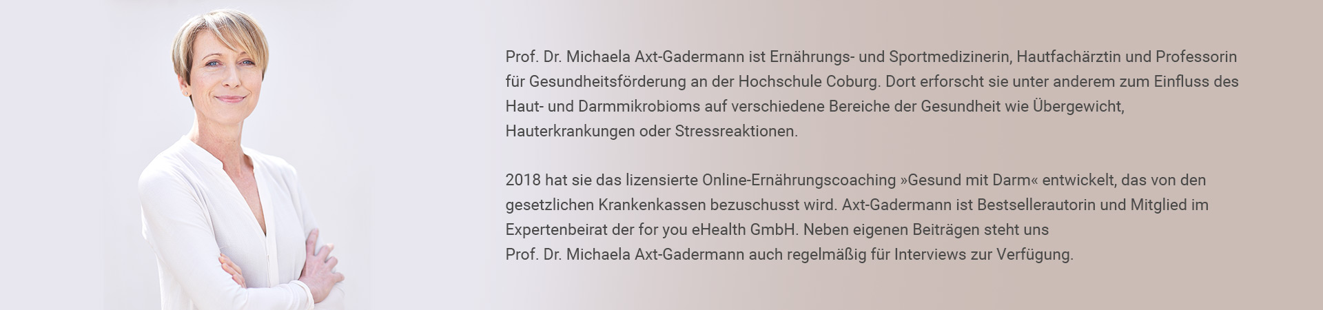 Mikrobiom-Analyse: Expertin Axt-Gadermann Mikrobiom-Analyse Darmexpertin