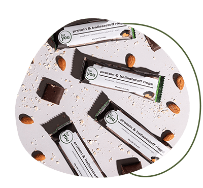 Protein- und Ballaststoffriegel ohne Zuckerzusatz