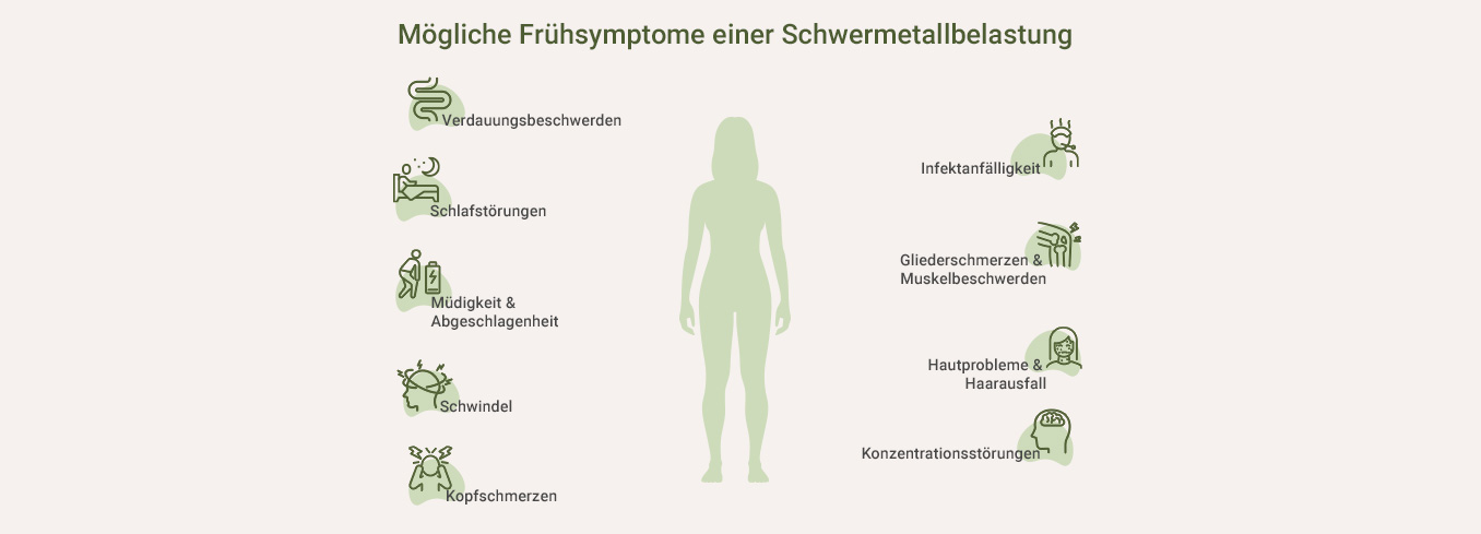 Schwermetall Test, wann sinnvoll - als Infografik