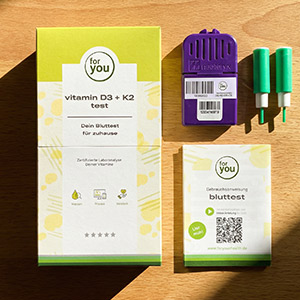 Vitamin D3 K2 Test von for you als Schaubild